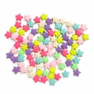 mini colourful star beads