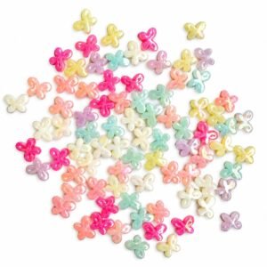 mini pastel butterfly beads