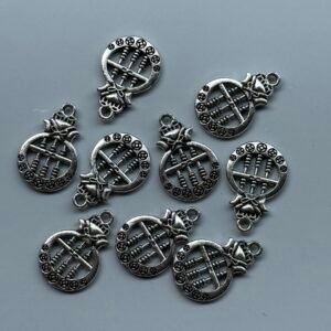 Antique silver abacus charms,pack of 10 piece combo