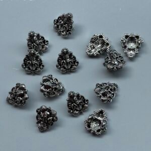 Antique silver Ganesh charms,pack of 10 piece combo