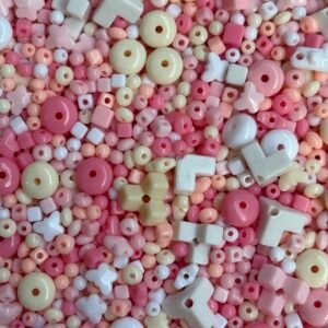 Pastle cotton candy mix beads combo (50 g)