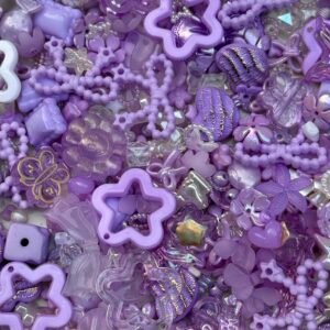 Lilac dream mix beads soup (random beads )