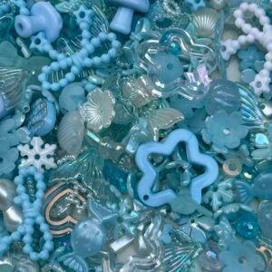 Baby blue  mix beads soup (random beads )
